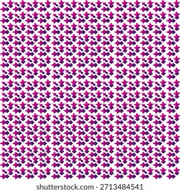 Decorative floral pattern with abstract floral shapes featuring purple and magenta gradient colors