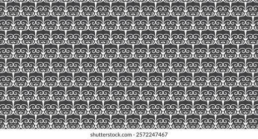 Decorative floral pattern for background and wallpaper