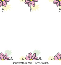 fondo natural. hermosa ilustración floral. vector dibujado a mano.