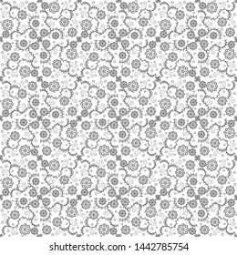 Decorative floral pattern. Could be used as seamless wallpaper, textile, wrapping paper or background