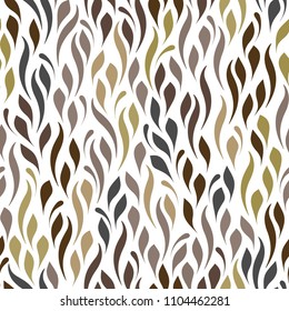 Decorative floral pattern. Design for the cover, fabric, paper, wrapping, wallpaper. Seamless ornament is hand drawing. Ornamental flowery texture.