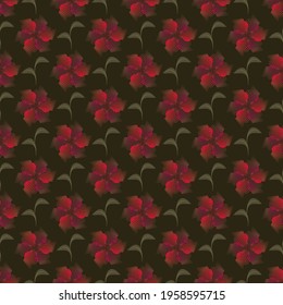 Decorative floral pattern. Seamless abstract vector illustration. Can be used for wallpaper, image fill, web page, background, surface.