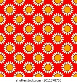 Decorative floral pattern. Seamless abstract vector illustration