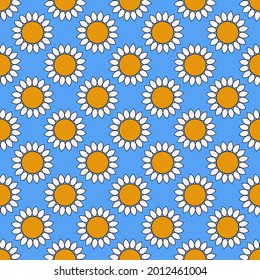 Decorative floral pattern. Seamless abstract vector illustration