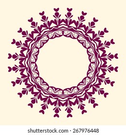 Decorative floral pattern with space for text or anything else.
