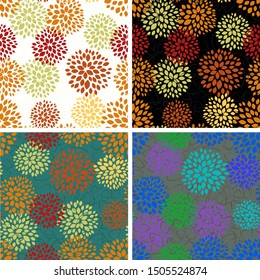 Decorative floral pattern. Spring blossom. Abstract fabric texture. Vector floral background. Seamless background pattern. Vintage wallpaper. Vector design illustration0