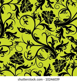 Decorative floral pattern, vector illustration