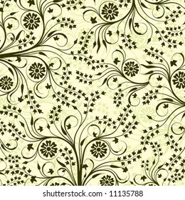 Dekoratives Blumenmuster, Vektorgrafik