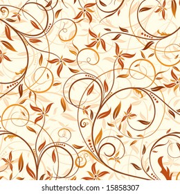 Decorative floral pattern, vector illustration