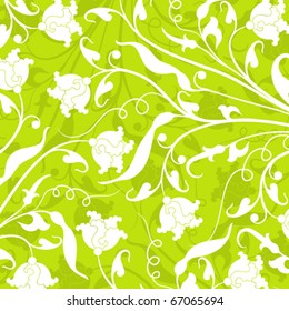 Decorative floral pattern, vector illustration