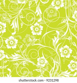 Decorative floral pattern, vector illustration