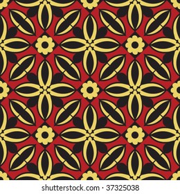 decorative floral pattern, vector image