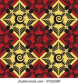 decorative floral pattern, vector image