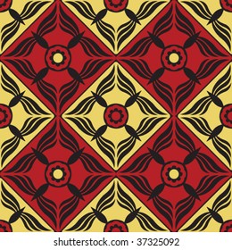 decorative floral pattern, vector image