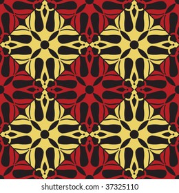 decorative floral pattern, vector image