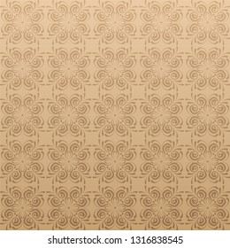 Decorative floral pattern in vintage style vector image