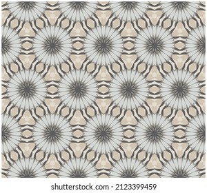 Ilustración vectorial de patrón de fondo sin costura floral decorativa. Papel tapiz, baldosas de suelo, serie de diseño de embalajes.