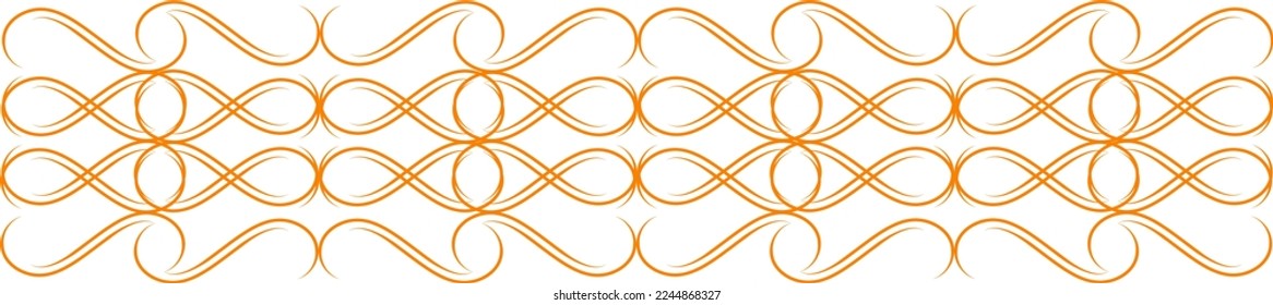 decorative floral seamless ornamental border vector design