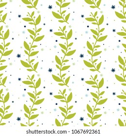 Decorative floral seamless pattern