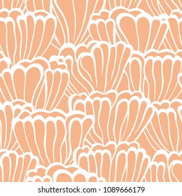 Decorative floral seamless pattern.