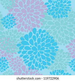 Decorative floral seamless pattern