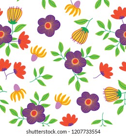 decorative floral seamless pattern