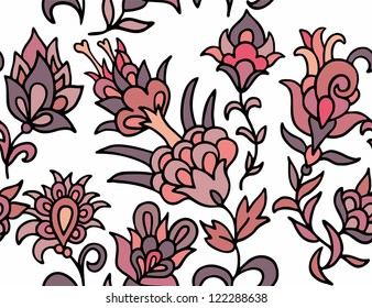 decorative floral seamless pattern