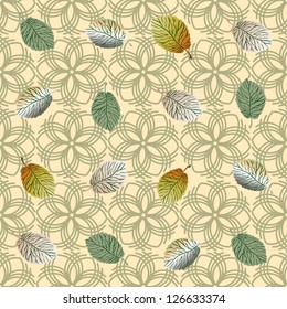 Decorative floral seamless pattern