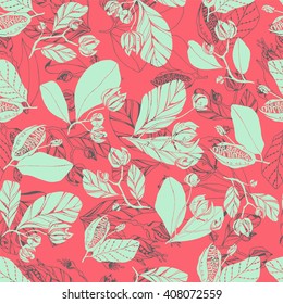 Decorative floral seamless pattern.