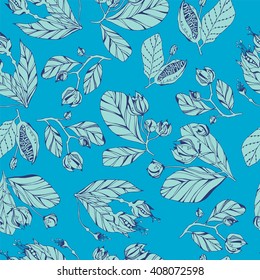 Decorative floral seamless pattern.