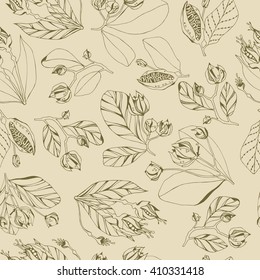Decorative floral seamless pattern.