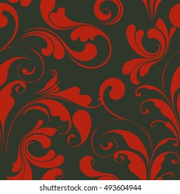 Decorative floral seamless pattern.