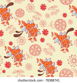 decorative floral seamless pattern