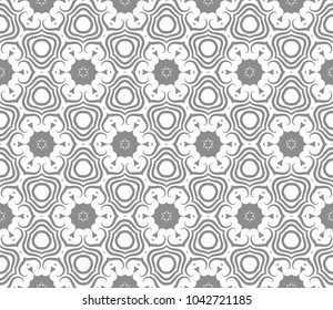 decorative floral seamless pattern. art deco vector illustration. for invitation, greeting card, wallpaper, interior