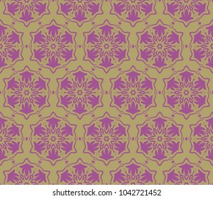decorative floral seamless pattern. art deco vector illustration. for invitation, greeting card, wallpaper, interior