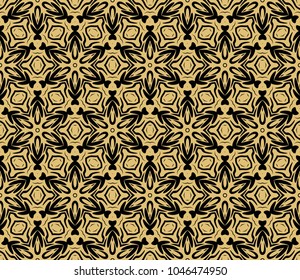 decorative floral seamless pattern. art deco vector illustration. for invitation, greeting card, wallpaper, interior