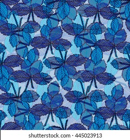 Decorative floral seamless pattern. Floral background. vector illustration,