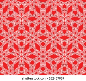 decorative floral seamless pattern background. Luxury texture for wallpaper, invitation. Vector illustration. red color