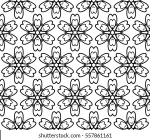 decorative floral seamless pattern background. Luxury texture for wallpaper, invitation. Vector illustration