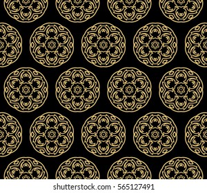 decorative floral seamless pattern background. Luxury texture for wallpaper, invitation. Vector illustration