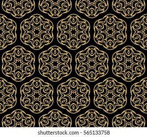 decorative floral seamless pattern background. Luxury texture for wallpaper, invitation. Vector illustration