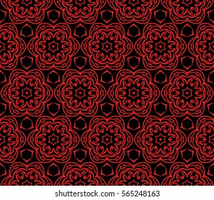 decorative floral seamless pattern background. Luxury texture for wallpaper, invitation. Vector illustration
