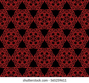 decorative floral seamless pattern background. Luxury texture for wallpaper, invitation. Vector illustration