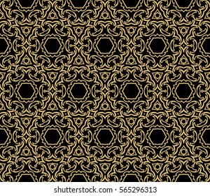 decorative floral seamless pattern background. Luxury texture for wallpaper, invitation. Vector illustration