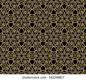 decorative floral seamless pattern background. Luxury texture for wallpaper, invitation. Vector illustration