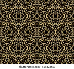 decorative floral seamless pattern background. Luxury texture for wallpaper, invitation. Vector illustration