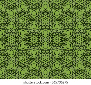 decorative floral seamless pattern background. Luxury texture for wallpaper, invitation. Vector illustration