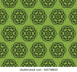 decorative floral seamless pattern background. Luxury texture for wallpaper, invitation. Vector illustration