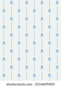 Diseño floral decorativo del patrón inconsútil. Ilustración vectorial.
