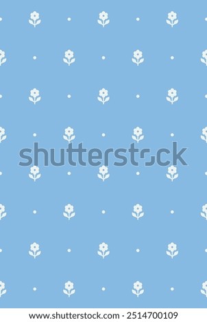 Decorative floral seamless pattern design. Vector illustration.